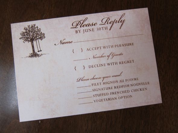 Our invites!!! :  wedding Rsvp2