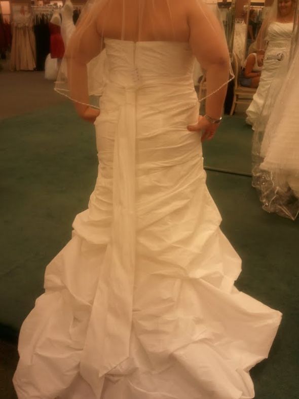 Got my Dress today!! :) : wedding plus size wedding dress Kristen 2