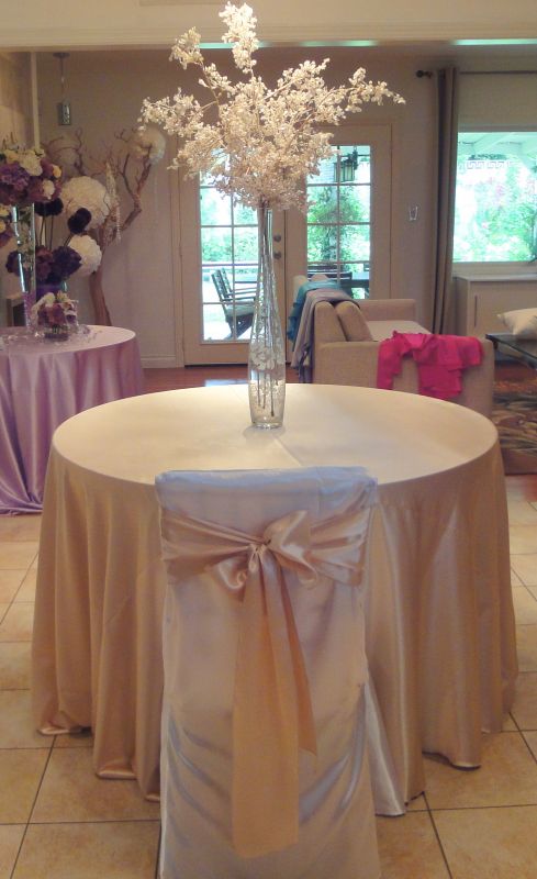 CLOSE OUT SALE Satin Chair Sashes Table Linens wedding table linens 