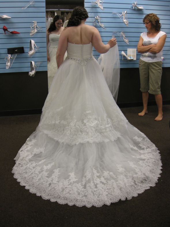 Any Blue by Enzoani 16+ brides? :  wedding Dalby Back