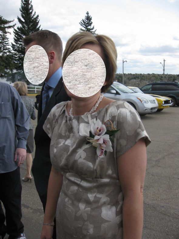 Young hot mother of the bride - what should she wear? : wedding Orchid Corsage