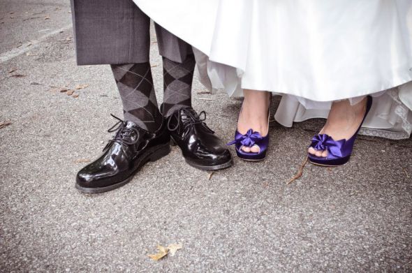 Our vintage eclectic recap (Pic Heavy + a s'mores bar!) :  wedding recap purple teal and orange vintage eclectic smores bar 1 purple shoes mission hills northbrook 294098 10100739323995667 8649693 65276818 1820557722 N
