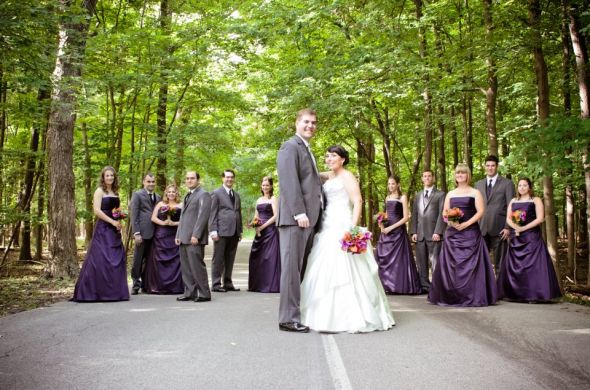 Our vintage eclectic recap (Pic Heavy + a s'mores bar!) :  wedding recap purple teal and orange vintage eclectic smores bar 1 purple shoes mission hills northbrook 294209 10100736520079737 8649693 65245522 1424479708 N