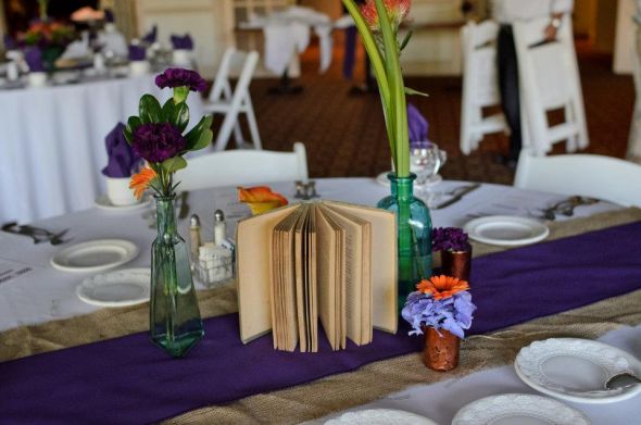 Our vintage eclectic recap (Pic Heavy + a s'mores bar!) :  wedding recap purple teal and orange vintage eclectic smores bar 1 purple shoes mission hills northbrook 318526 10100740687398397 8649693 65299990 475857183 N