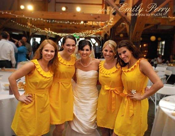 What do you think of this bridesmaid dress? :  wedding bridesmaid dress yellow Il 570xN.166771502