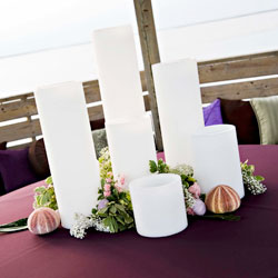 Flower/Decor Input? :  wedding flowers decor ceremony reception candles centerpieces aisle markers Candle Centerpieces