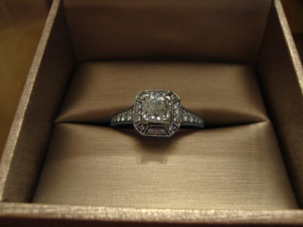 Sneaky bling picture... guilty! Hopefully I'm a week from official! : wedding ring waiting engagement Ring