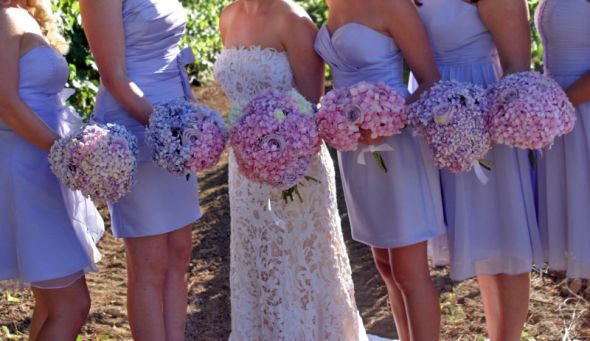 Our bouquets wedding pink purple bouquet flowers Bouquets All Girls