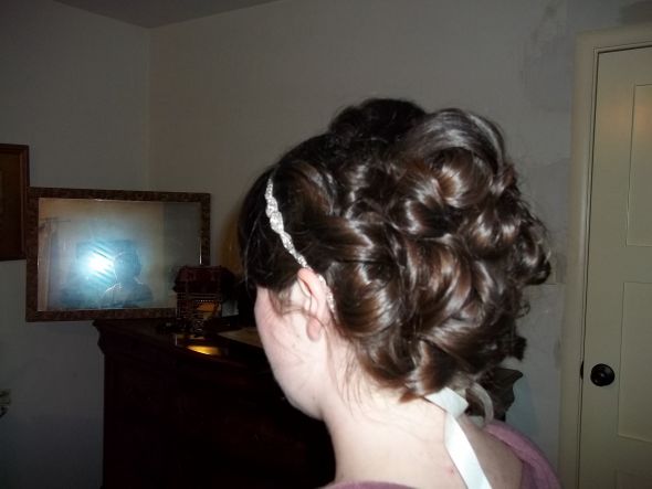 Hair Trial! Picture heavy! :  wedding hair trial Hair With Headband