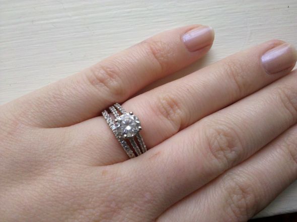 Split shank got bent :( Should I worry about fixing it? :  wedding ring Ring With Band2