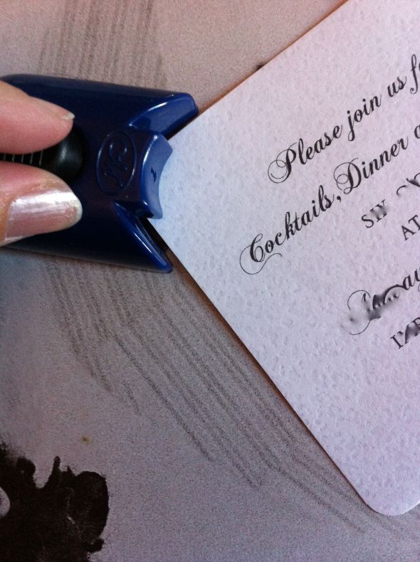 All done! :  wedding Reception Card