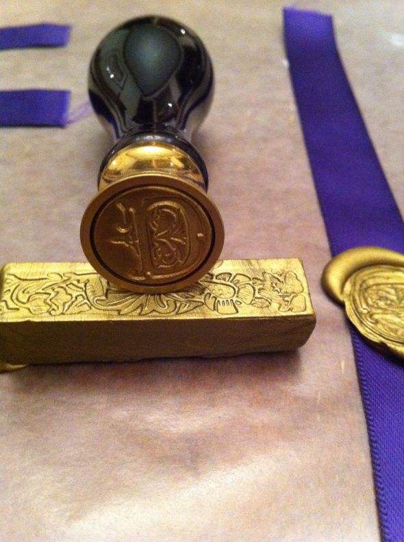All done! :  wedding Wax Stamp