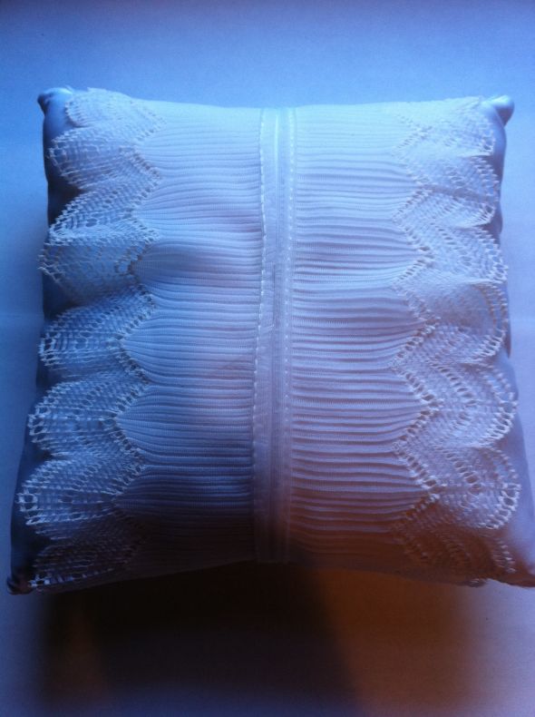 Diy ring pillow...from rags to riches! : wedding ring pillow ceremony flower pearls purple ribbon gem basket navy inspiration White Eco Friendly Confetti Biodegradable Confetti