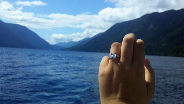 Cross number 20 off the list! :  wedding crescent lake Ring And Lake Copy