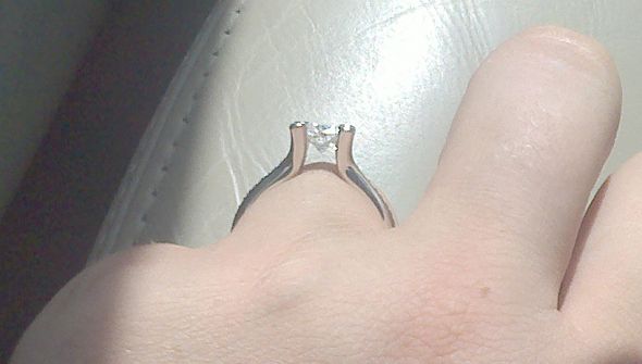 Cross number 20 off the list! :  wedding crescent lake Ring Side View Copy