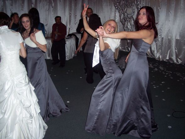 Got some pics back from wedding guests... : wedding ceremony reception flowers centerpiece crystals winter dress bridesmaids 171568 10150091353006353 516656352 6602904 1223027 O