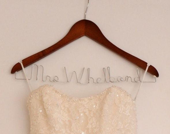 Reminder - buy a pretty hanger for your dress :  wedding Hanger