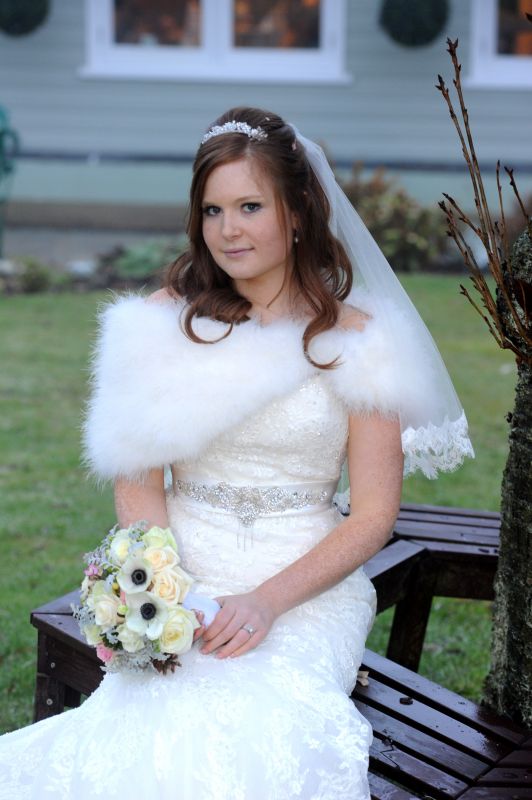 Show me your dress + bolero/shrug/jacket combos! :  wedding shrug jacket bolero wrap lace dress sleeves arms Me3