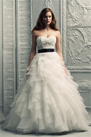 Post your tiered lace dress! :  wedding tiered lace tiered lace ruffles tiered ruffle Palmoa Blanca 4208