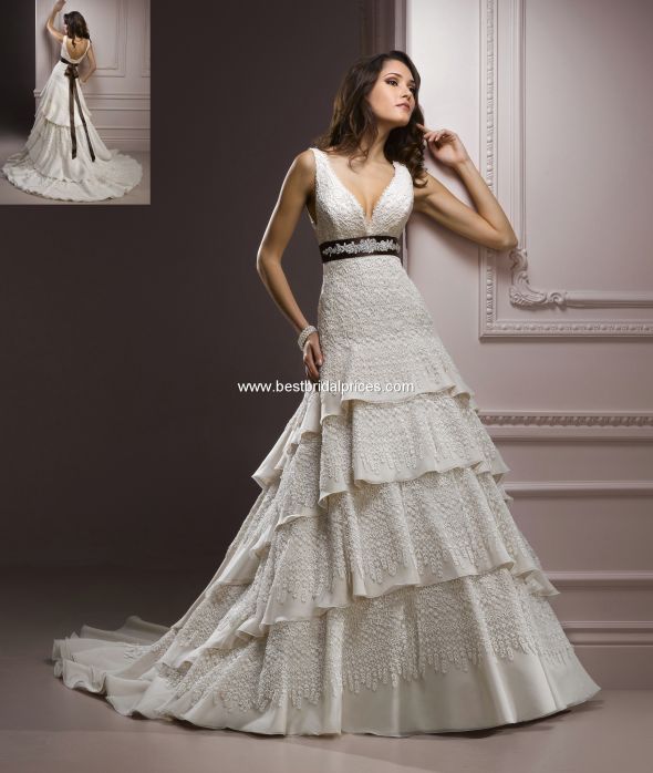 Post your tiered lace dress! :  wedding tiered lace tiered lace ruffles tiered ruffle Tiered Lace3