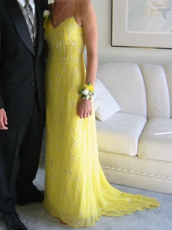 Anyone else pick a wedding dress similar to your prom dress? Post pics! :  wedding prom dress wedding pics Promdress1