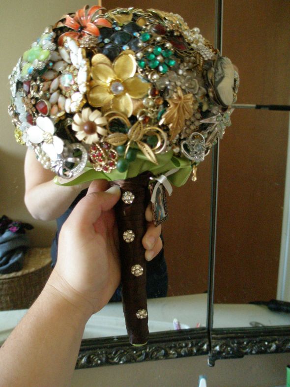 Brooch Bouquet Questions?!? :  wedding brooch diy questions bouquet P3130677
