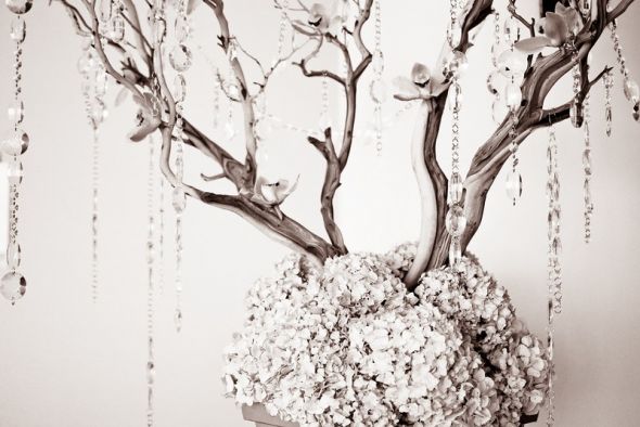 Are crystal manzanita trees too much for a church wedding 
