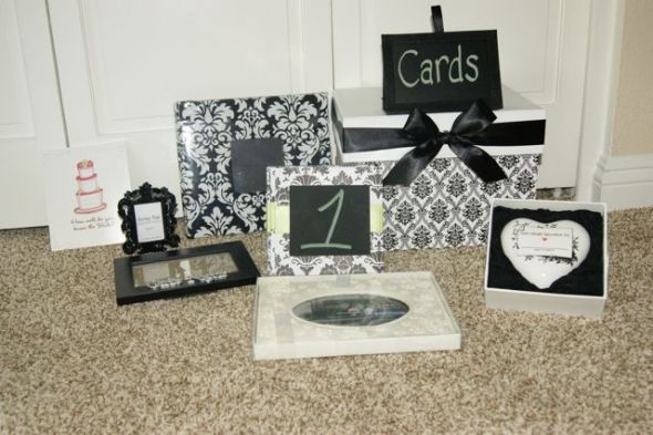 Green wedding! Damask Wedding! Take a look at the left overs! LINENS!!!! :  wedding damask men linen table cloth taffeta crinkle accordian black green white ivory inspiration ceremony diy ring reception shoes frame DSC01556