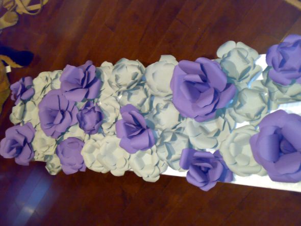 My first attempt at the paper flower backdrop wedding 021120111138