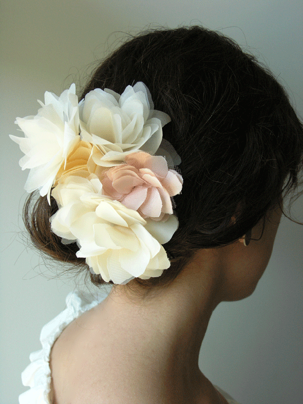 Hair flower - where did you get yours? : wedding hair flower 5flowerset