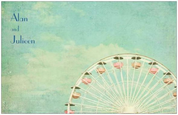 templates i created (in illustrator) :  wedding vintage std engagement diy invitations Postcard Front