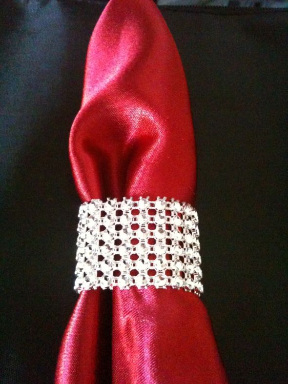 Napkin Ring Bling brand new!!! : wedding teal black gold pink purple silver IMG 12561