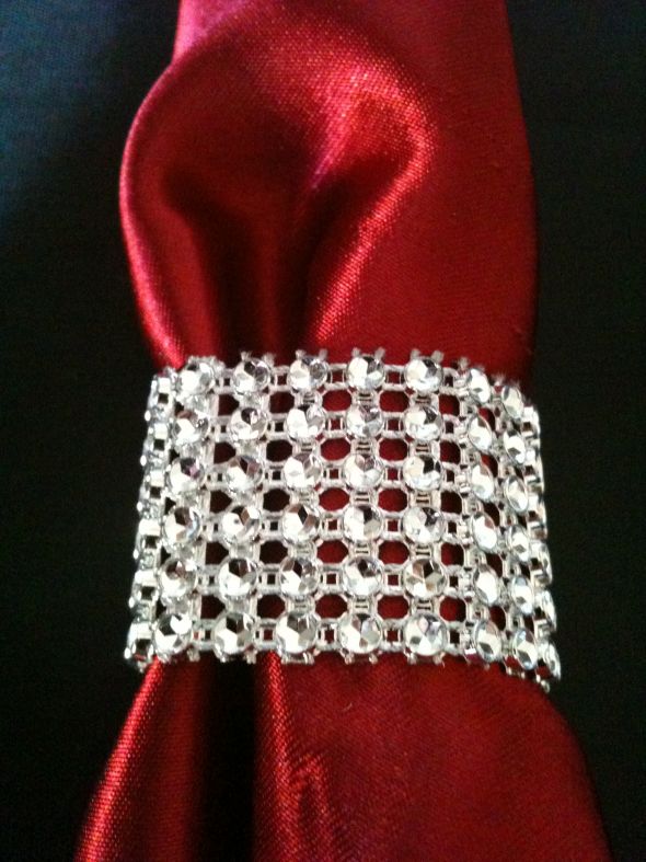 Napkin Ring Bling brand new!!! :  wedding teal black gold pink purple silver IMG 1259
