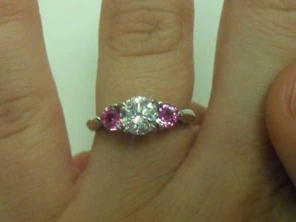 Three stone E-rings??? : wedding rings engaged oval Larger