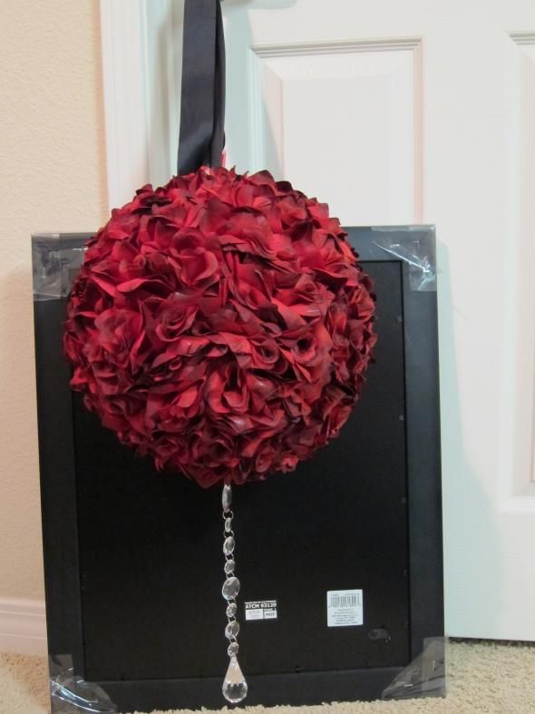 DIY Red Rose Topiaries and Pomanders