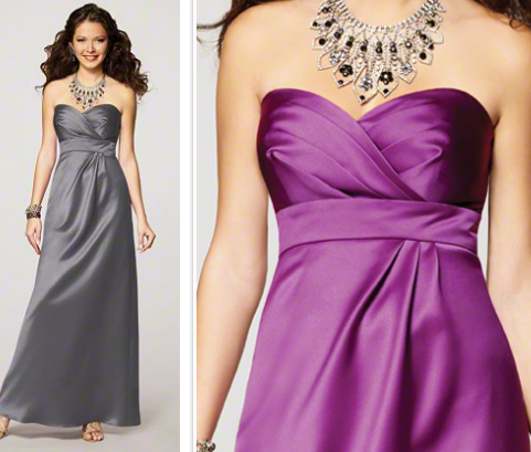 Calling all silver/gray bridesmaid dresses :  wedding silver grey gray bridesmaid dresses alfred angelo after six bill levkoff dessy AlfredAngelo 7132