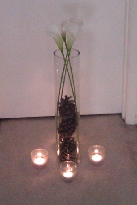 Ideas for Centrepieces with Tall Cylinder Vases : wedding autumn fall wine theme centrepieces vases cylinder vases tall vases ideas FromAFarView