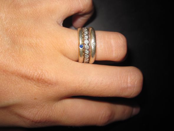 New/Old Ring Stack (pics). What do you think? :  wedding IMG 1261