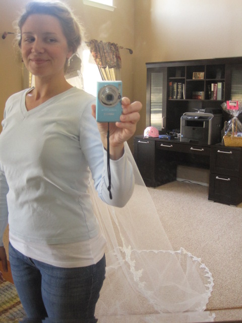 My veil arrived today!! ::squeal of excitement::: :  wedding 025