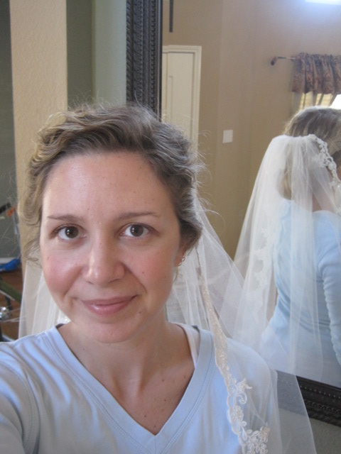 My veil arrived today!! ::squeal of excitement::: :  wedding 030