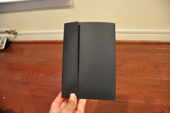 Pocketfolds - Epic Black Linen :  wedding black diy invitations DSC 0758