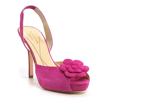 Kate Spade Online Sample Sale Today! :  wedding Kate Spade Grand Flower Slingbacks 1