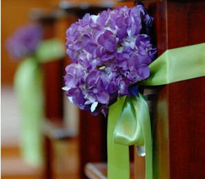 Ugly church? :  wedding ceremony catholic church decorations budget flowers aisle Pew