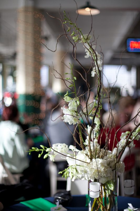 Have any Bees done their own twig/stick centerpieces? :  wedding twigs sticks centerpiece reception flowers decorations diy florist Flooreess