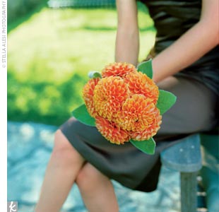 Any August brides? What flowers are you using for bouquets? : wedding Orange Dahlias