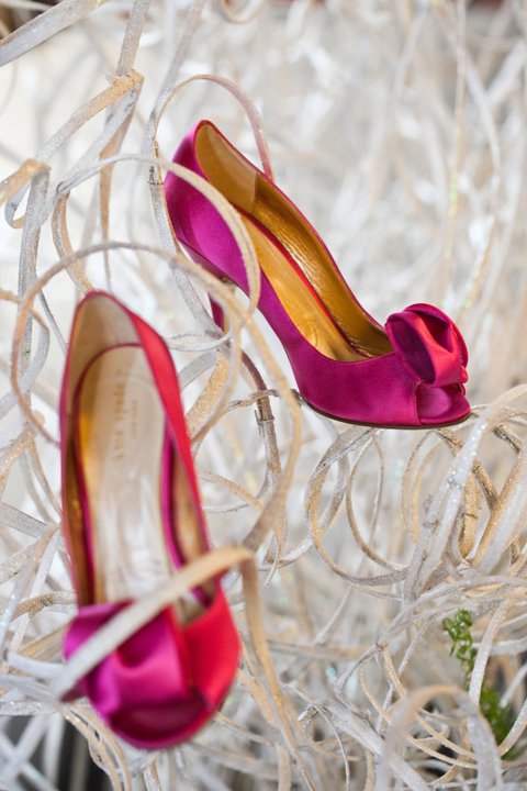 Gallery of the Day wedding features Facebookshoes My pink wedding shoes 