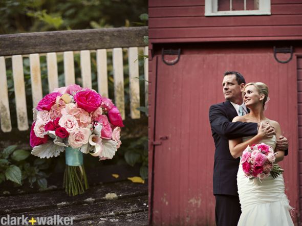 Show me your flowers! :  wedding Pink Rose Wedding Bouquet