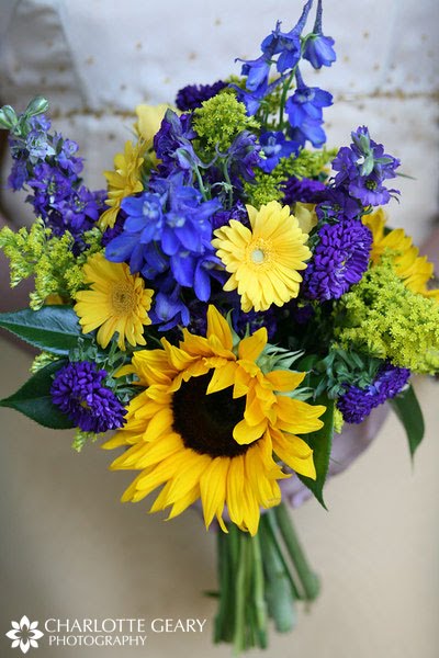 New to weddingbee :) Question about flowers! :  wedding sunflowers bouquet navy yellow flowers bridal bouquet Sunflower Bouquet