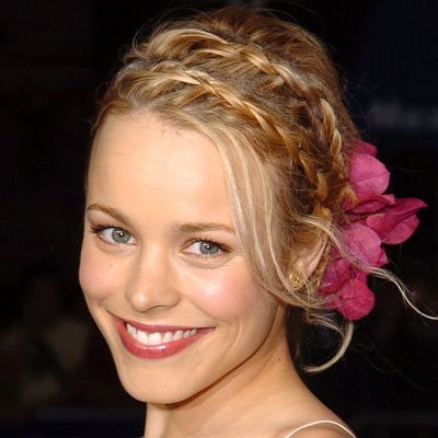 My possible wedding hair inspiration. :) show me yours! : wedding hairstyles wedding hairstyles hair inspiration 2005b Rachel Mcadams 400