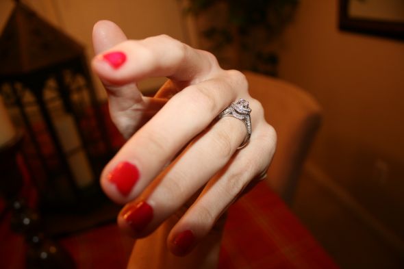 Post Your E-Ring! :  wedding ring e ring engagement engagement ring e wedding wedding ring wedding band wedding set setting set band diamond gem stone plain bling Us 405